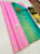 New Design Pure Kanjivaram Fancy Silk Saree Rose Milk Color w/ Blouse