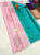 Unique Design Pure Kanjivaram Fancy Silk Saree Rose Milk Color w/ Blouse