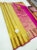 Unique Design Pure Kanjivaram Fancy Silk Saree Sandal Yellow Color w/ Blouse