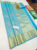 Pure Kanjivaram Fancy Silk Saree Sky Blue Color w/ Blouse