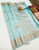Pure Kanjivaram Fancy Silk Saree Sky Blue Color w/ Blouse