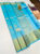New Design Pure Kanjivaram Fancy Silk Saree Sky Blue Color w/ Blouse
