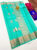Trendy Design Pure Kanjivaram Fancy Silk Saree Teal Green Color w/ Blouse