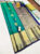 Latest Design Pure Kanjivaram Fancy Silk Saree Teal Green Color