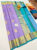 Latest Design Pure Kanjivaram Fancy Silk Saree Violet Color w/ Blouse