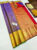 Latest Design Pure Kanjivaram Fancy Silk Saree Violet Color w/ Blouse