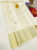Beautiful Design Pure Kanjivaram Fancy Silk Saree White Color w/ Blouse