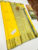Pure Kanjivaram Fancy Silk Saree Yellow Color w/ Blouse