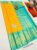 Pure Kanjivaram Fancy Silk Saree Yellow Color w/ Blouse
