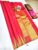 Trendy Temple Design Pure Kanjivaram Silk Saree Pink Color w/ Blouse