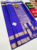 New Design Pure Soft Silk Saree Blue Color w/ Blouse