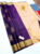 Trendy & Latest Design Pure Soft Silk Saree Dark Purple Color w/ Blouse