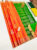 Beautiful Design Pure Soft Silk Saree Fanta Orange Color w/ Blouse