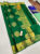 Pure Soft Silk Saree Green Color w/ Blouse