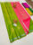 Pure Soft Silk Saree Lemon Green Color w/ Blouse
