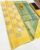 New Design Pure Soft Silk Saree Lemon Yellow Color w/ Blouse