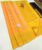 New Design Pure Soft Silk Saree Mango Yellow Color w/ Blouse