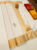 Pure Soft Silk Saree Off White Color w/ Blouse