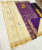 Pure Soft Silk Saree Off White Color w/ Blouse