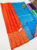 Beautiful Design Pure Soft Silk Saree Orange Color w/ Blouse
