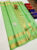 Unique Design Pure Soft Silk Saree Pista Color w/ Blouse