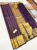 New Design Pure Soft Silk Saree Purple Color w/ Blouse