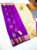 Beautiful Mango Design Pure Soft Silk Saree Purple Color w/ Blouse