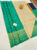Trendy Design Pure Soft Silk Saree Teal Green Color w/ Blouse