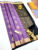 New Design Pure Soft Silk Saree Violet w/ Black Color