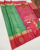 New Design Pure Soft Silks Saree Parrot Green Color w/ Blouse