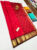 Pure Soft Silks Saree Apple Red Color w/ Blouse