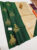 Dancing Girl Design Pure Soft Silks Saree Green Color w/ Blouse