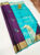 Beautiful Design Pure Soft Silks Saree Purple Color w/ Blouse