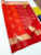 Latest Design Pure Soft Silks Saree Red and Orange Color w/ Blouse