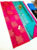 Trendy Annam Design Pure Soft Silks Saree Rose, Ink Blue Color w/ Blouse