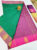 Latest Butta Mphoss Sarees Green w/ Pink Color