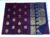 Kanchipuram Kora Cotton Handloom Saree Mango Design (Dark Violet / Cerulean Blue)