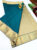 High Fancy Kanjivaram Silk Saree Mix Peacock Blue Color w/ Blouse