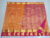 Mango and Flower Design Kanjivaram Pure Silk Sarees Orange w/ Magenta Color