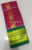 Kanchipuram Gift Silk Sarees One Side Border Mango Design Magenta /w Green Color