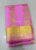 Lotus Design Kanjivaram Gift Silk Sarees Rose Milk Color