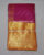 Kanjivaram Soft Silk Sarees Mango and Flower Design Lipstick Rose w/ Gold Zari Color