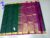 Kanchipuram Soft Silk Sarees Putta Design Deep Teal Green w/ Purple Color
