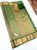 Bridal Small Checks Annam and Flower Design Kanjivaram Pure Silk Sarees Bottle Green Color Work