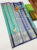 Diomond Design Kanjivaram Pure Silk Sarees Sky Blue w/ Ink Blue Color White Zari Work