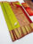 Beautiful Kanjivaram Pure Wedding Silk Saree Lemon Green Color w/ Blouse