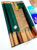 Peacock and Flower Design Pure Kanjivaram Fancy Silk Saree Bottle Green Color w/ Blouse