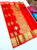 Pure Kanjivaram Fancy Silk Saree Chilli Red Color w/ Blouse