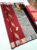New Design Pure Kanjivaram Fancy Silk Saree Kumkum Red Color w/ Blouse
