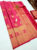 Annam Design Pure Kanjivaram Fancy Silk Saree Rose Color w/ Blouse